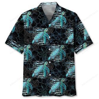 Tropical Hibiscus Turtle Hawaiian Shirt | Newhawaiianshirts AU