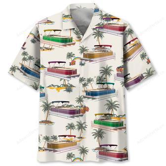 Tropical Palm Tree Pontoon Hawaiian Shirt | Newhawaiianshirts UK