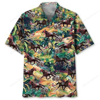 Tropical Terrain Horse Harness Racing Hawaiian Shirt | Newhawaiianshirts UK