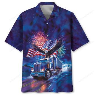 Trucker Patriot Hawaiian Shirt | Newhawaiianshirts UK