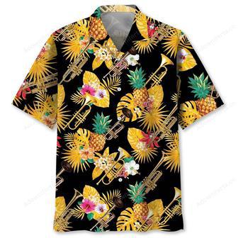 Trumpet Yellow Tropical Hawaiian Shirt | Newhawaiianshirts DE