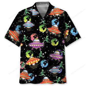 UFO And Earth Hawaiian Shirt | Newhawaiianshirts UK