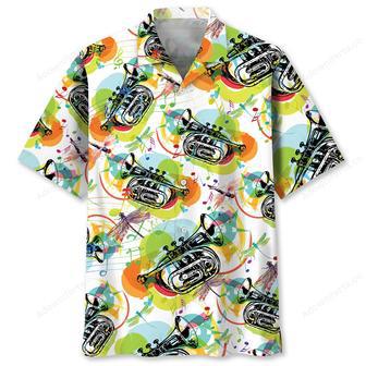 Vintage Dragonfly And Trumpet Hawaiian Shirt | Newhawaiianshirts UK