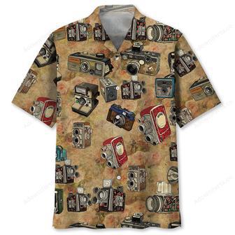 Vintage Flower Camera Hawaiian Shirt | Newhawaiianshirts AU