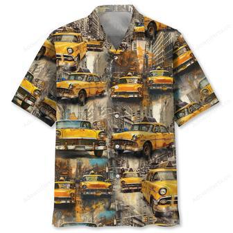 Vintage New York Taxi Car Hawaiian Shirt | Newhawaiianshirts AU