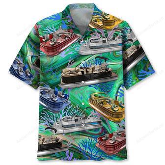 Vintage Pontoon Boat Hawaiian Shirt | Newhawaiianshirts UK