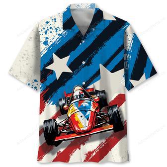 Vintage Quarter Midget Race Car Hawaiian Shirt | Newhawaiianshirts UK