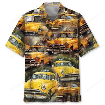 Vintage Yellow Taxi Hawaiian Shirt | Newhawaiianshirts