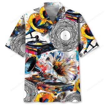 Vinyl Record Abstract Hawaiian Shirt | Newhawaiianshirts UK