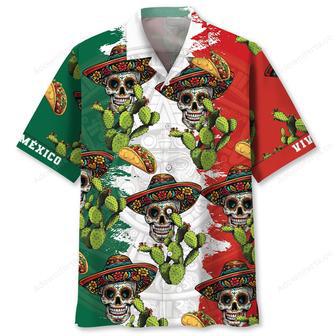 Viva Mexico Skull Hawaiian Shirt | Newhawaiianshirts AU