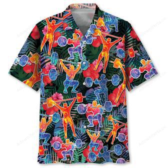 Weight Lifting Tropical Hawaiian Shirt | Newhawaiianshirts DE