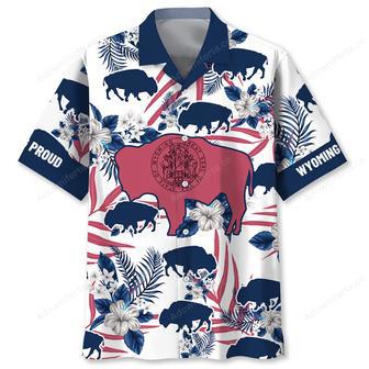 Wyoming Proud Bison Hawaiian Shirt | Newhawaiianshirts UK