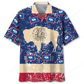 Wyoming Proud Vintage Hawaiian Shirt | Newhawaiianshirts UK