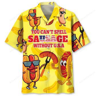 You Can't Spell Sausage Without USA Hawaiian Shirt | Newhawaiianshirts AU