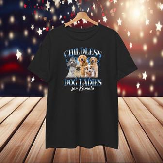 Childless Dog Lady for Kamala Vintage Bootleg Unisex T-Shirt | Vintagebootlegshirts