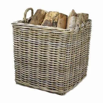 Charming Wicker Log Basket for Rustic Home Decoration | Rusticozy