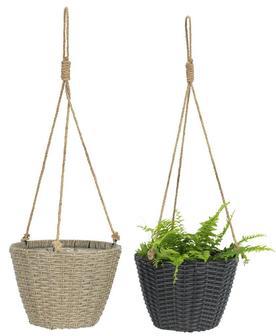 Stylish Round Rattan Planter for Home and Garden Use | Rusticozy