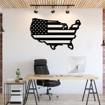 Patriotic American Flag Metal Wall Art for Home Décor | Familywalldecor AU