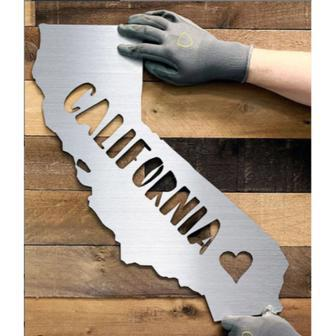 Cali Love Metal Wall Art for Personalized Home Decor | Familywalldecor UK