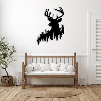 Deer in the Woods Metal Wall Art for Rustic Home Décor | Familywalldecor