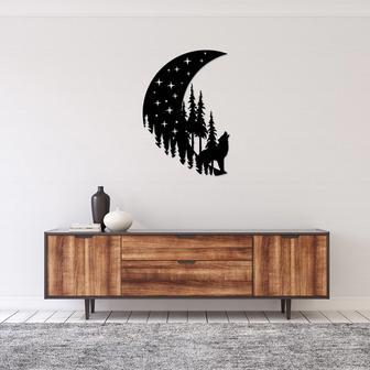 Howling Moon Metal Wall Art for Unique Home Décor | Familywalldecor DE