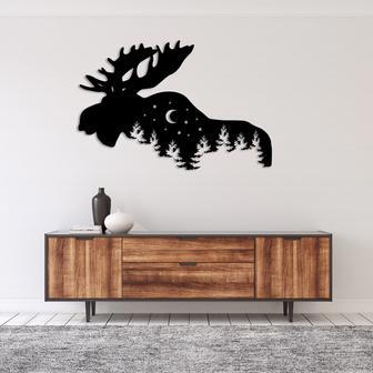 Rustic Moose Metal Wall Art for Home Décor | Familywalldecor