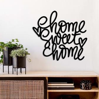 Custom Home Sweet Home Metal Wall Art for Family Decor | Familywalldecor UK