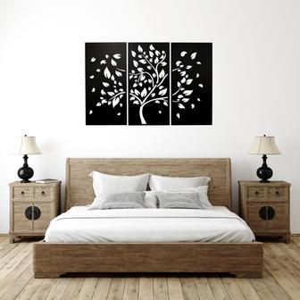 Tree Metal Wall Art 3 Piece Set - Unique Home Décor | Familywalldecor UK