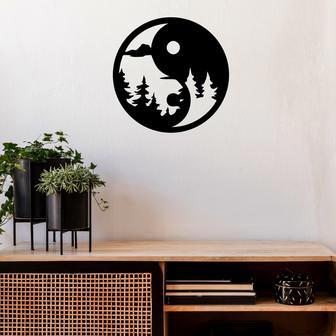 Yin Yang Metal Wall Art Decor for Homes and Offices | Familywalldecor UK