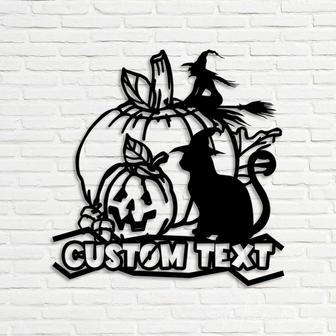 Halloween Metal Sign – Custom Name Decoration for Home | Familywalldecor DE