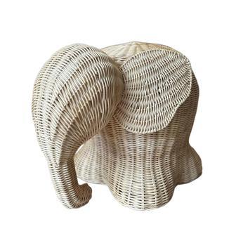 Handcrafted Wicker Elephant Storage Basket for Kids and Babies | Rusticozy