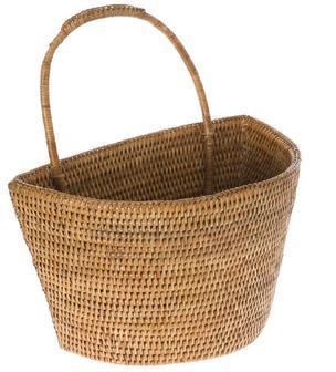 Handmade Rattan Storage Basket for Kitchen Organization and Decor | Rusticozy CA