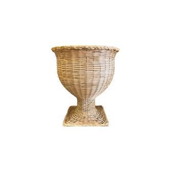 Handmade Wicker Urn Plant Pot Holder for Stylish Home Decor | Rusticozy