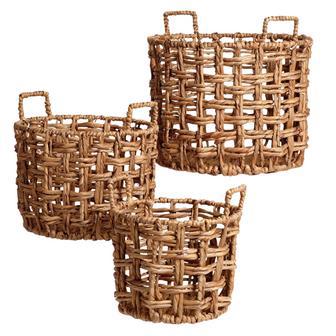 Highly Sought-After Natural Water Hyacinth Storage Basket for Home | Rusticozy UK