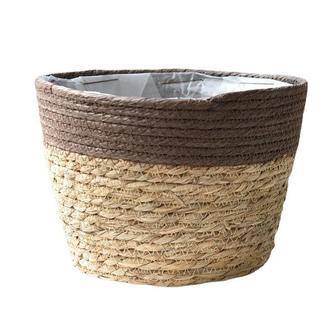 Natural Seagrass Flower Basket for Indoor and Outdoor Use | Rusticozy