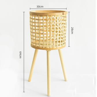 Nordic Style Woven Bamboo Flower Basket for Interior Decoration | Rusticozy AU