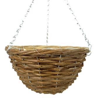 Stylish Handwoven Natural Straw Hanging Plant Basket | Rusticozy UK