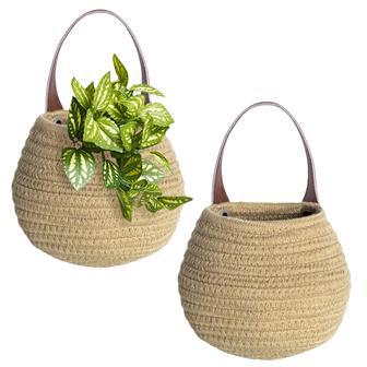 Stylish Woven Hanging Storage Basket for Plants and Kitchenware | Rusticozy DE