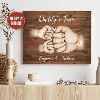 Custom Fist Bump Wall Art For Dad's First Father's Day | Familywalldecor CA