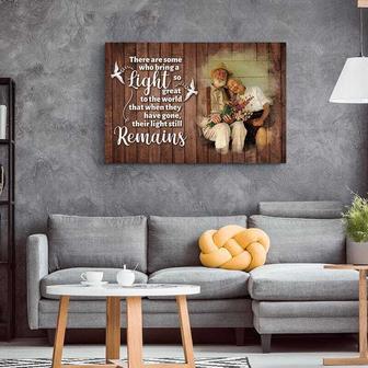 Personalized Memorial Canvas – 'When They Have Gone, the Light Remains' Family Loss and Sympathy Gift | Familywalldecor