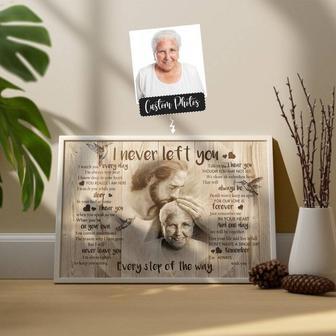 Personalized 'Never Left You' Memorial Canvas – Sympathy Art for Loss of Family Member | Familywalldecor