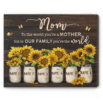 Custom Wall Art For Mom - Sunflower Design For Special Days | Familywalldecor