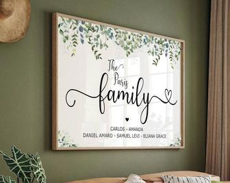 Emotional Rustic Family Canvas - Thoughtful Personalized Country Sign For Home Decor | Familywalldecor