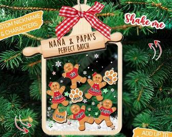 Personalized Gingerbread Grandma Ornament Keepsake For Family Christmas | Familywalldecor