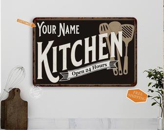 Heartfelt Cooking Lover Metal Sign - Personalized Grandma Kitchen Wall Art For Her - Perfect Housewarming Or Mom's Gift | Familywalldecor