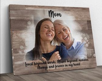 Personalized Loss Of Mom Canvas - Touching Memorial For Mother's Memory | Familywalldecor