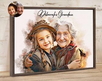 Mom Quote Canvas Personalized Portrait Gift For Mom Grandma Christmas Wall Decor From Kids | Familywalldecor