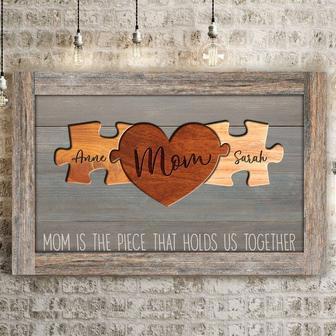 Thoughtful Mom Quote Wooden - Personalized Puzzle Art For Mother's Day Gift | Familywalldecor