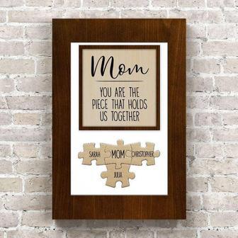 Heartfelt Mom Puzzle Canvas - Personalized Family Wall Art For Mother's Day Or Living Room DéCor | Familywalldecor