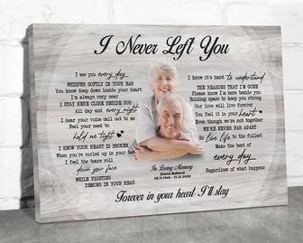 Touching Loss Of Mom Canvas - Bereavement Gift For Passed Loved One, Death Anniversary Tribute | Familywalldecor